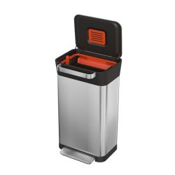 Joseph Joseph Intelligent Waste Titan - mat RVS, zwart