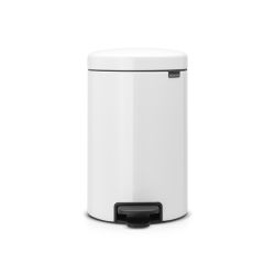 Brabantia Pedaalemmer newIcon 12 ltr met metalen binnenemmer - wit