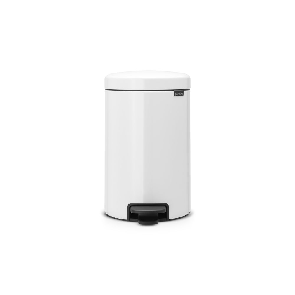 Brabantia Pedaalemmer newIcon 12 ltr met metalen binnenemmer - wit