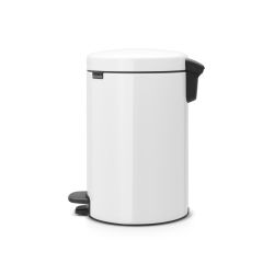 Brabantia Pedaalemmer newIcon 12 ltr met metalen binnenemmer - wit