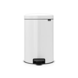 Brabantia Pedaalemmer newIcon 20 ltr met metalen binnenemmer - wit