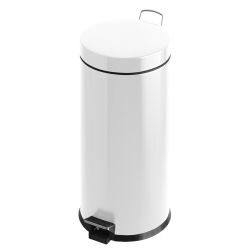 Pedaalemmer 30 ltr - wit