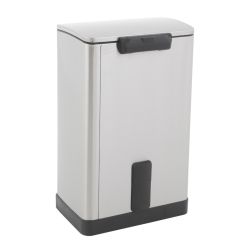 EKO Pedaalemmer E-Cube 40 ltr - mat RVS