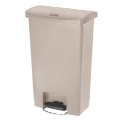 Rubbermaid Slim Jim Step On container Front Step kunststof 50 ltr - beige