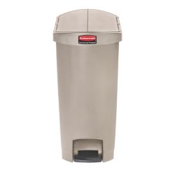 Rubbermaid Slim Jim Step On container End Step kunststof 50 ltr - beige