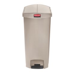 Rubbermaid Slim Jim Step On container End Step kunststof 68 ltr - beige