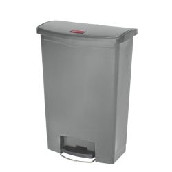 Rubbermaid Slim Jim Step On container Front Step kunststof 90 ltr - grijs