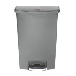 Rubbermaid Slim Jim Step On container Front Step kunststof 90 ltr - grijs