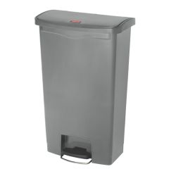Rubbermaid Slim Jim Step On container Front Step kunststof 68 ltr - grijs