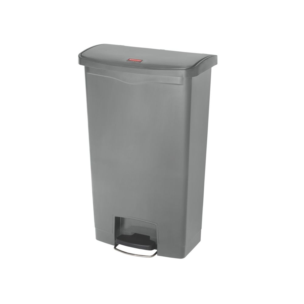 Rubbermaid Slim Jim Step On container Front Step kunststof 68 ltr - grijs
