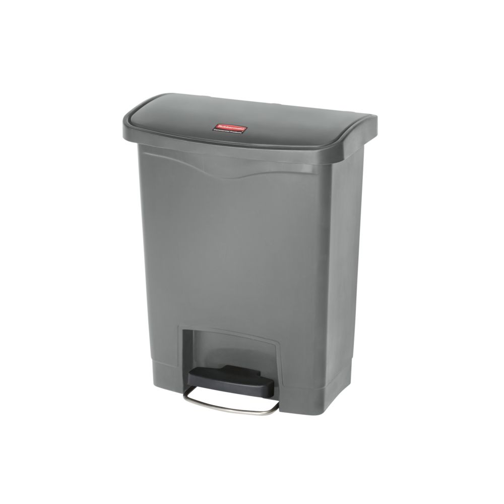 Rubbermaid Slim Jim Step On container Front Step kunststof 30 ltr - grijs