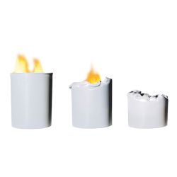 Vuurbestendige papierbak met inzet 20 ltr - grijs