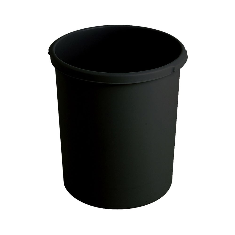 Kunststof papierbak, 30 ltr - zwart