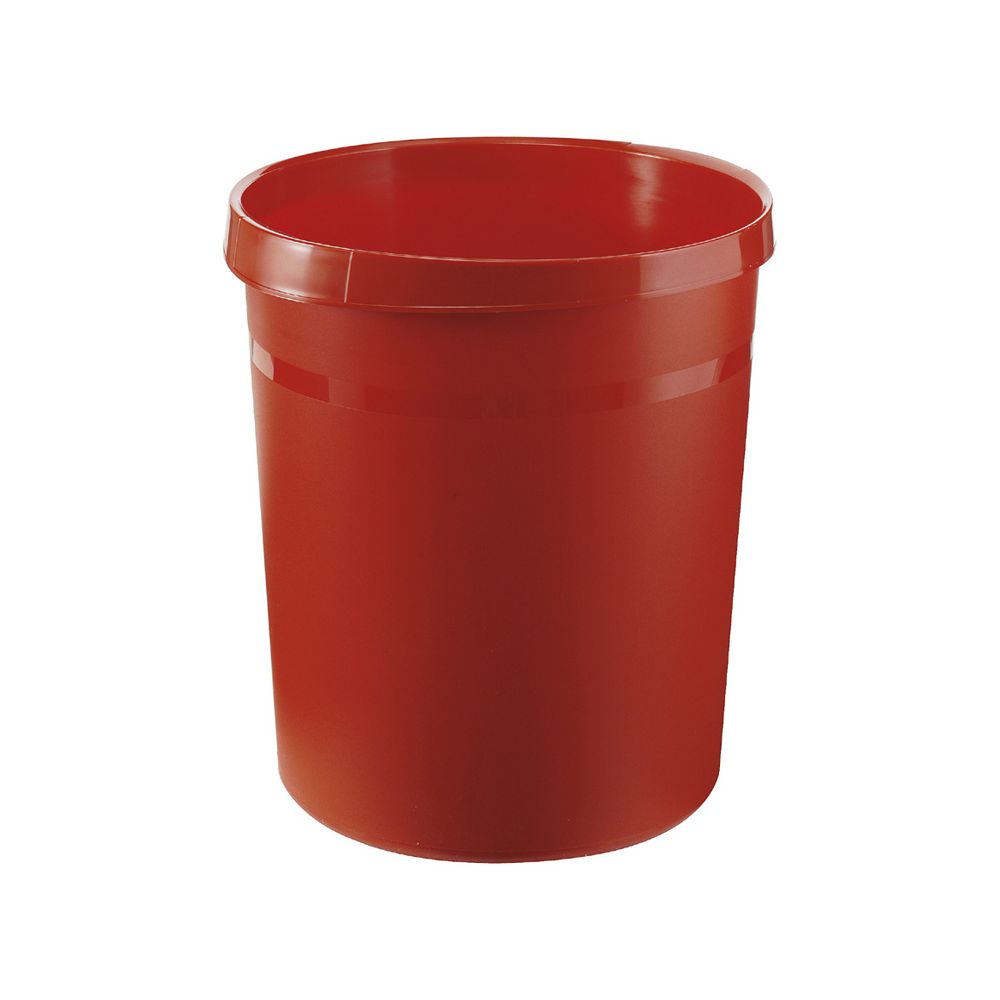 Kunststof papierbak, 18 ltr - rood