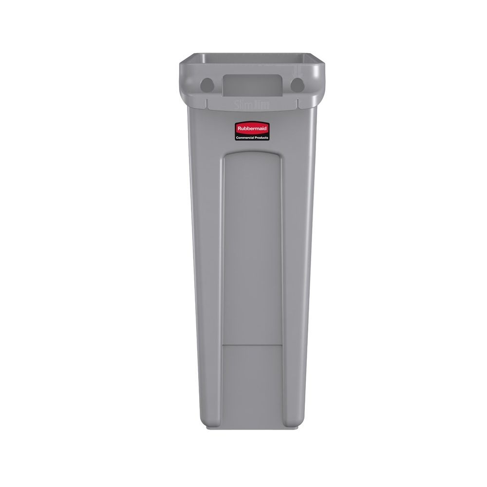 Rubbermaid Slim Jim met luchtsleuven 87 ltr - grijs