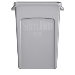 Rubbermaid Slim Jim met luchtsleuven 87 ltr - grijs