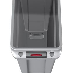 Rubbermaid Slim Jim met luchtsleuven 87 ltr - grijs
