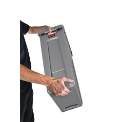 Rubbermaid Slim Jim met luchtsleuven 87 ltr - grijs