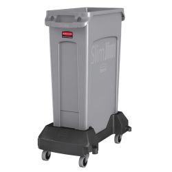Rubbermaid Slim Jim met luchtsleuven 87 ltr - grijs