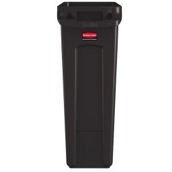 Rubbermaid Slim Jim met luchtsleuven 87 ltr - bruin