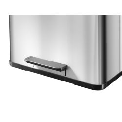 Hailo Öko Trio Plus 3x 11 ltr - RVS/zwart