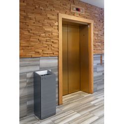 Janibell T330 Afvalbak 75,7 ltr - metallic zilver