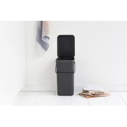 Brabantia afvalemmer Sort & Go 16 ltr - grijs