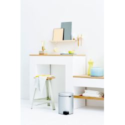 Brabantia pedaalemmer newIcon 5 ltr - metallic grijs