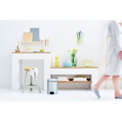 Brabantia pedaalemmer newIcon 5 ltr - metallic grijs