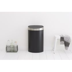 Brabantia Touch Bin New 40 ltr -mat zwart/mat RVS