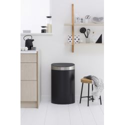 Brabantia Touch Bin New 40 ltr -mat zwart/mat RVS
