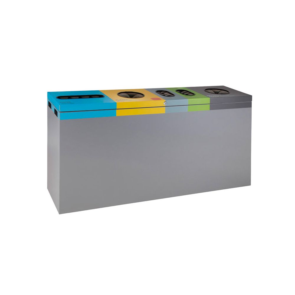 Afvalscheidingsunit Five-Chamber - grijs