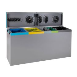 Afvalscheidingsunit Five-Chamber - grijs