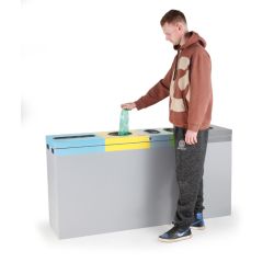 Afvalscheidingsunit Five-Chamber - grijs