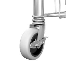 Rubbermaid Slim Jim dubbele RVS dolly - RVS