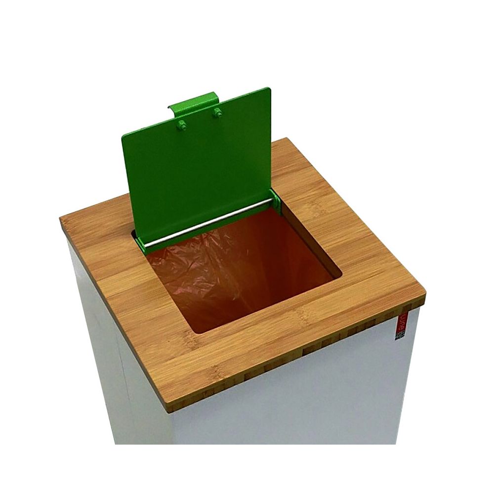 Klepdeksel voor Lune Paxa Large afvalzamelingsunit - groen