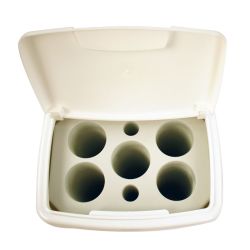 Bekerbak 5-gaats 50 ltr  -wit