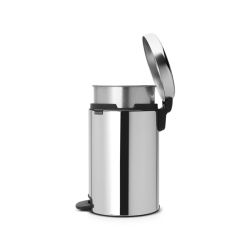 Brabantia pedaalemmer newIcon 12 ltr met metalen binnenemmer - RVS