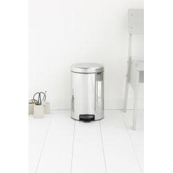 Brabantia pedaalemmer newIcon 12 ltr met metalen binnenemmer - RVS