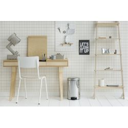 Brabantia pedaalemmer newIcon 12 ltr met metalen binnenemmer - RVS
