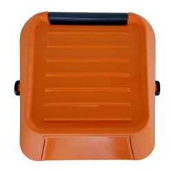 Stapelbare afvalbak Easymax 35 ltr grijs - oranje
