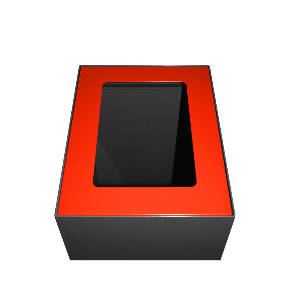 Top modulaire afvalscheidingsunit 60 ltr rood