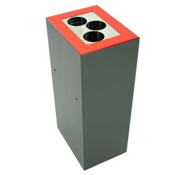 Modulaire afvalscheidingsunit 60 ltr - donkergrijs