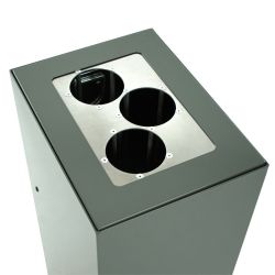 Modulaire afvalscheidingsunit 60 ltr - donkergrijs