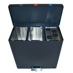 Brandveilige pedaalemmer RecycloKick 3 - grafietgrijs