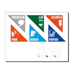 Modulaire afvalbak RecycloFlex 60 - wit