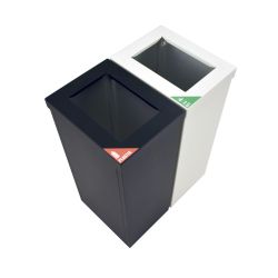 Modulaire afvalbak RecycloFlex 60 - wit