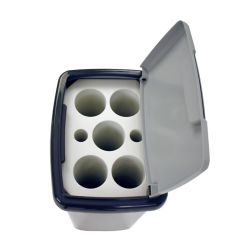 Bekerbak 5-gaats 50 ltr - grijs