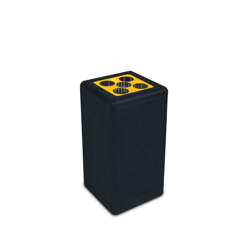BrickBin circulaire Bekerbak Cups 65 ltr - zwart/geel