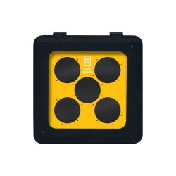 BrickBin circulaire Bekerbak Cups 65 ltr - zwart/geel